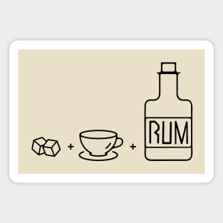 Sugar and Tea and Rum Magnet